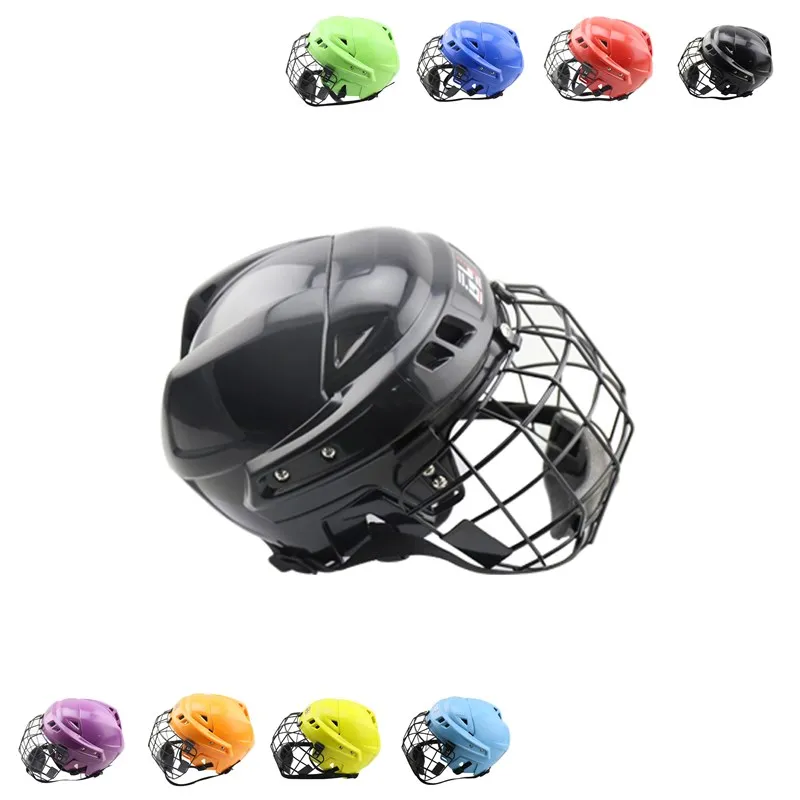 Девять цветов! Молодежное хоккейное оборудование с маской для лица подростков и