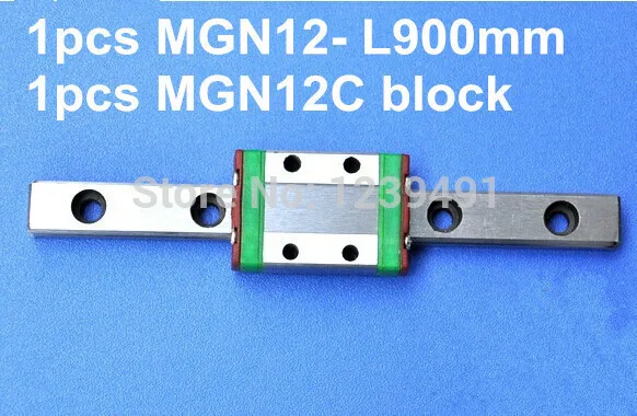 1pcs MGN12 L900mm linear rail + 1pcs MGN12C carriage