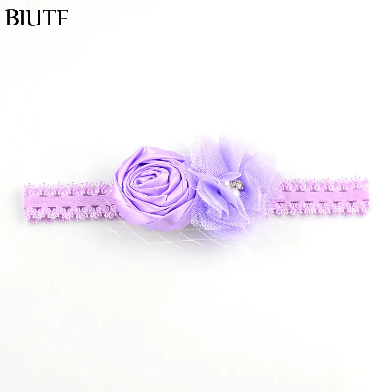 50 шт./лот Эластичная головная повязка ручной работы Кружевная на голову с