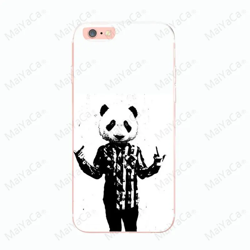 Чехол Panda для iphone 8 8plus 6 6s 5 5s SE чехол X XS XR 7 7plus Ультратонкий силиконовый 12 mini 12proMax |