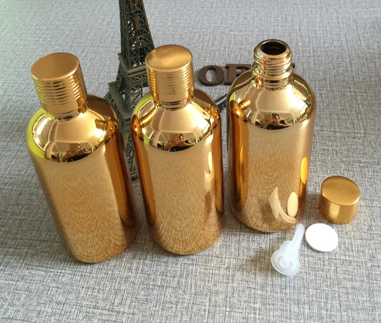 50 шт. 100 мл высокая температура с позолотой стеклянная бутылка для эфирное масло