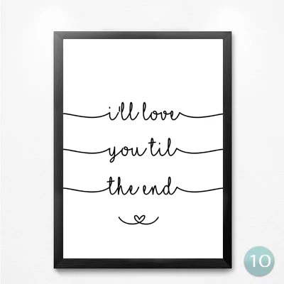 Mr and Mrs Love Quotes художественный абстрактный рисунок на холсте украшение дома Макияж Красивые ресницы Настенная картина для гостиной без рамки - Цвет: 10