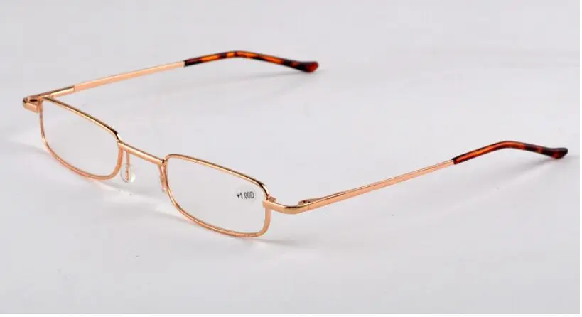 Компактные весенние очки для чтения в виде висков с портативным карманом и