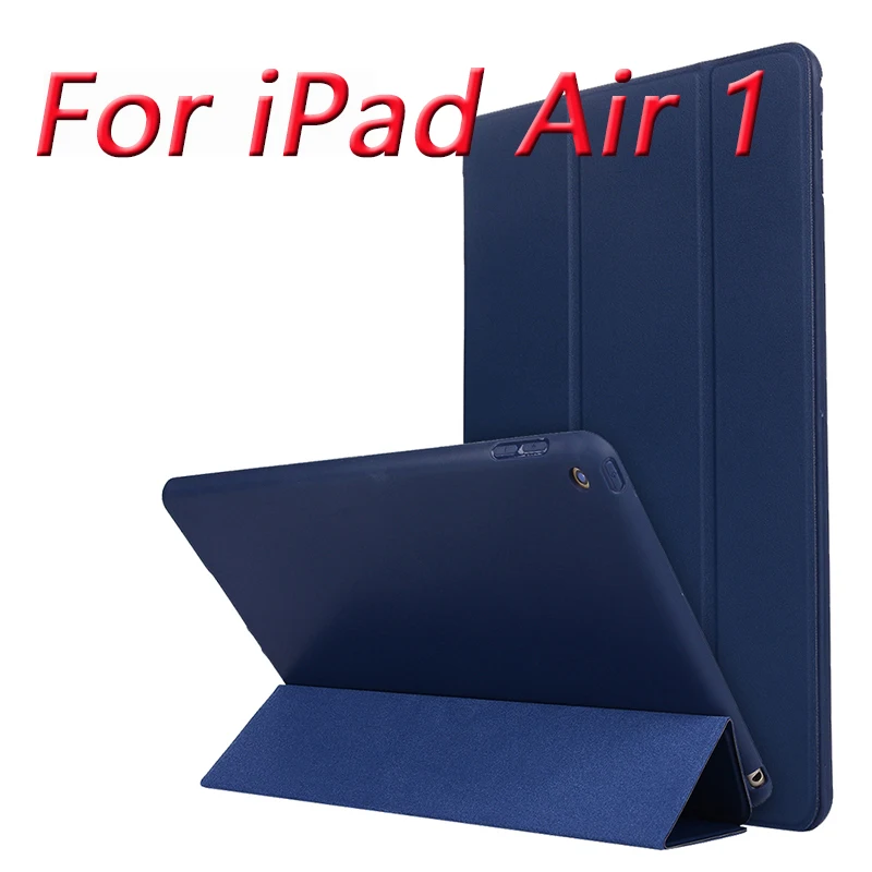 Air 1 blue Чехол Rovtop для IPad Air 2 9,7 Pro 10,5 чехол Чехол для IPad Air 2 3 1 Мягкий силиконовый чехол из искусственной кожи Авто Режим сна - Цвет: Air 1 blue