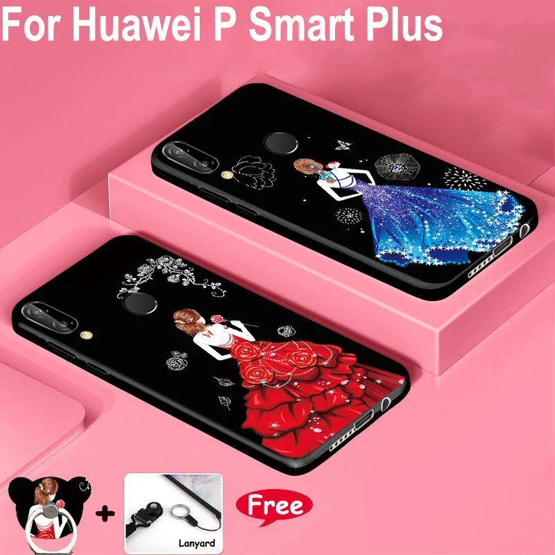 Чехлы для телефонов Huawei P Smart Plus мягкий силиконовый чехол сумка 6 3 дюйма Psmart plus