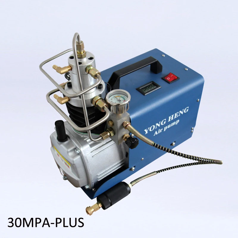 Verkaufen 30MPA 300BAR 4500PSI Hochdruck Elektrische Kompressor Kolben Luftpumpe Für Pneumatische Luftgewehr Scuba Gewehr PCP Inflator