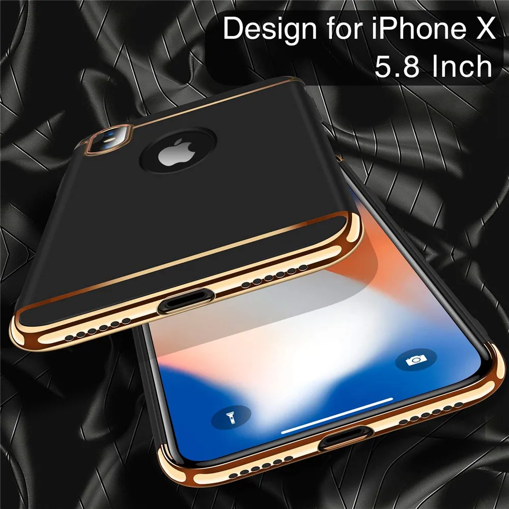 Роскошный чехол 3 в 1 для iPhone 7 8 6 6s 5 5s SE X съемный Plus сумка|Бамперы| |