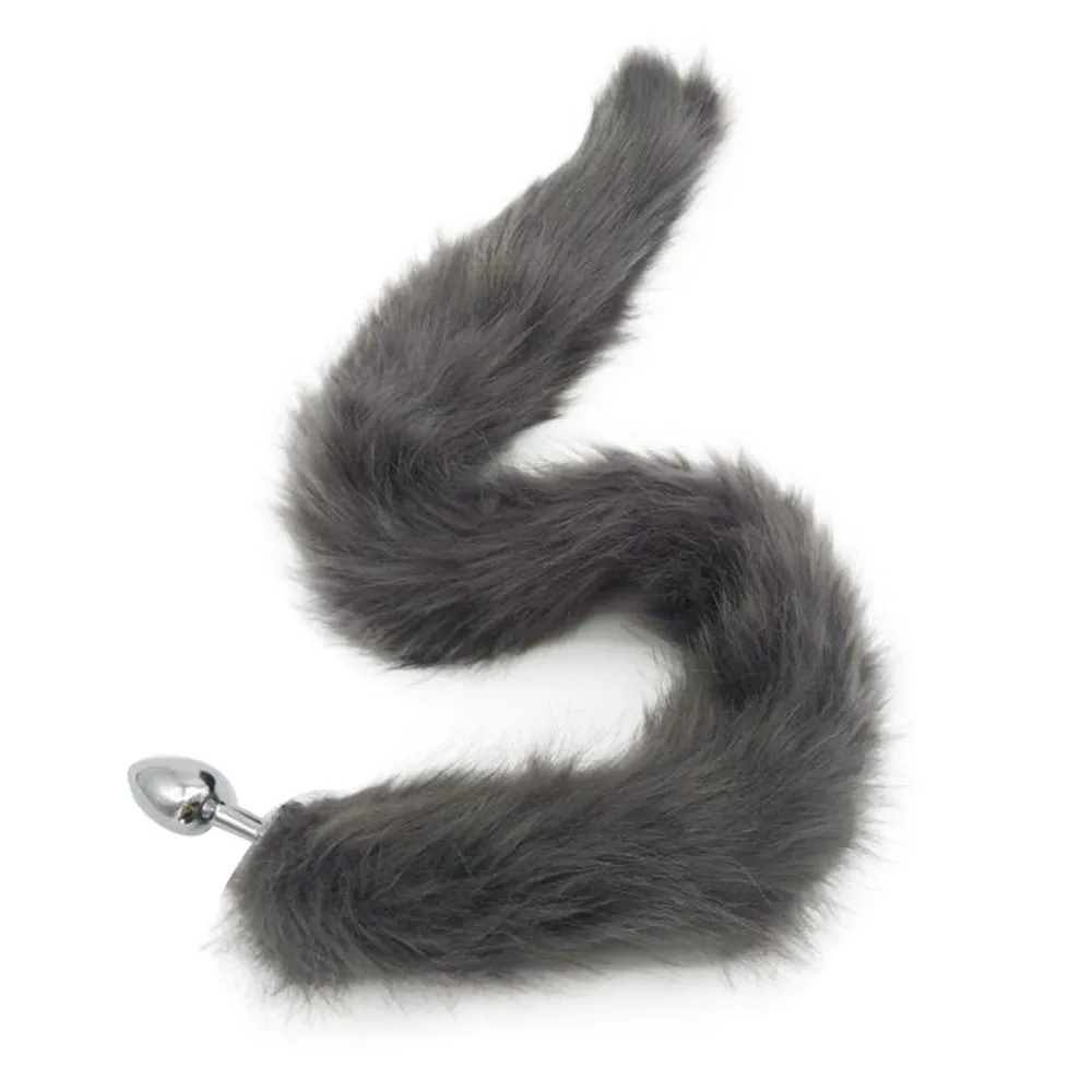 2017 HOT Aluminum Alloy Middle Size Anal Plug Fox Tail Butt Sex Toys L925 |