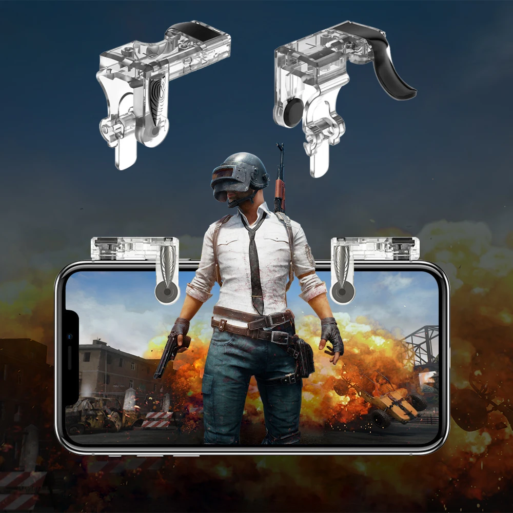 PUBG мобильный триггер для xiaomi iPhone samsung Android телефон геймпад огонь Кнопка Aim ключ L1R1 шутер контроллер Джойстик