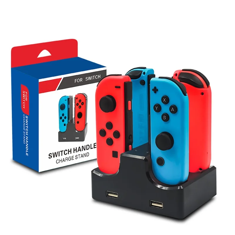 6 в 1 зарядная док станция для nintendo Switch NS 4 Joy con & 2 Pro контроллер зарядное устройство