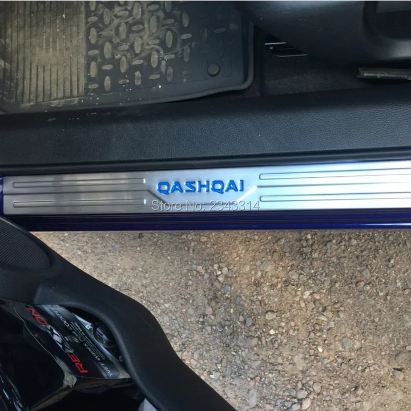 Накладка на порог из нержавеющей стали для Nissan Qashqai J11 2015 2016 2017 2018|door sill|qashqai j11scuff