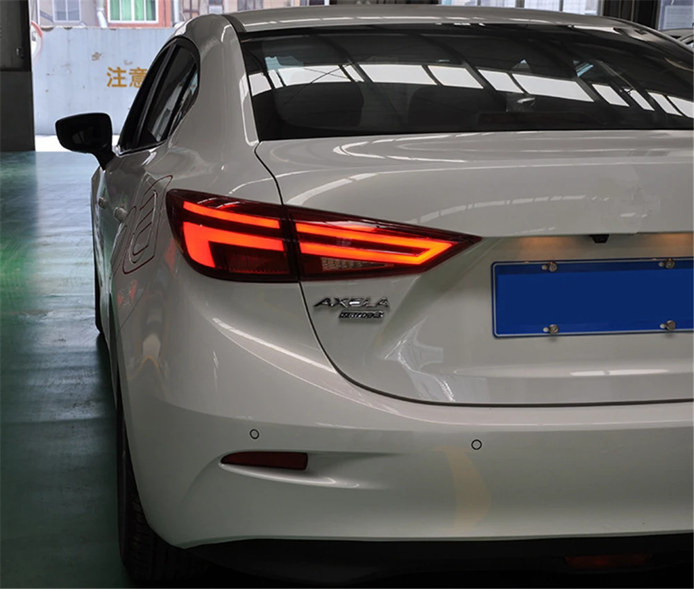 Автомобильная проблесковая 2 шт. для Mazda3 Axela хвост светильник s Mazda 3 M3 светодиодный фонарь светильник светодиодный задний фонарь Certa хвост светильник