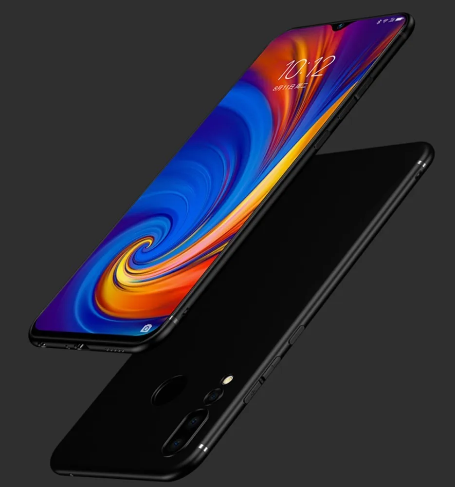 Для lenovo Z5s матовая черная Задняя накладка чехла из ТПУ 0,3 мм 2.5D 9 H черная полная защита экрана из закаленного стекла для lenovo