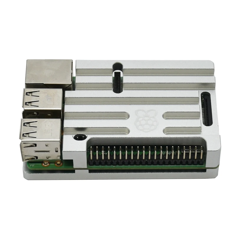 Raspberry Pi 3B B + Алюминиевый Чехол серебристый металлический корпус черный поддержка