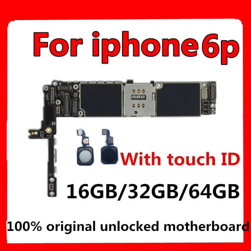 С сенсорным ID/без сенсорного ID для iphone 6 plus материнская плата с полной