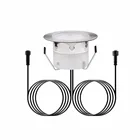 Светодиодные наружные палубные светильники QACA, наземсветодиодный светодиодные Ландшафтные светильники садовая аллея, двор, подъездные дорожки для бассейна, IP67, 12 В постоянного тока, 1 Вт освещение