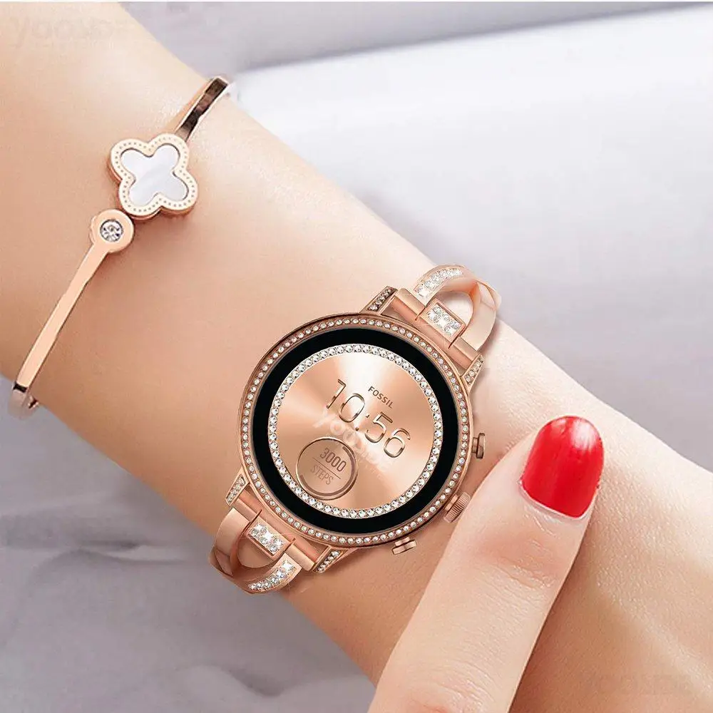 Ремешок для часов Ticwatch C2 цвета розового золота металлический браслет из