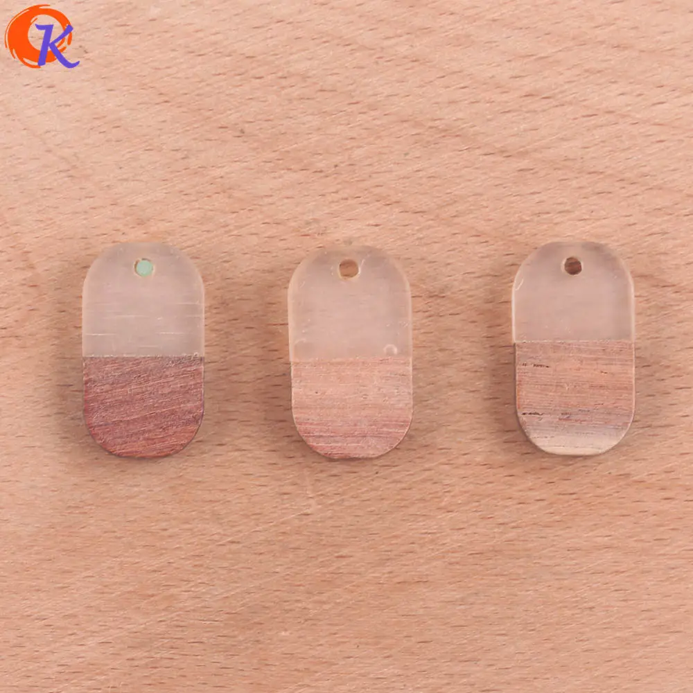 

Cordial Design 100Pcs 11*20MM Jewelry Accessories/Natural Wood & Resin/Oval Shape/DIY Earrings Making/Hand Made/Earring Findings