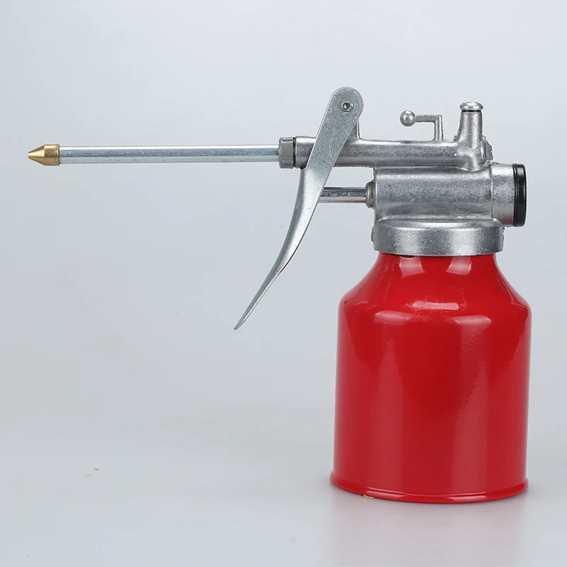 New Transparent High Pressure Pump Oiler 250ml Lubrication Oil Can Plastic Machine Grease 245mm Length flex Gun | Инструменты