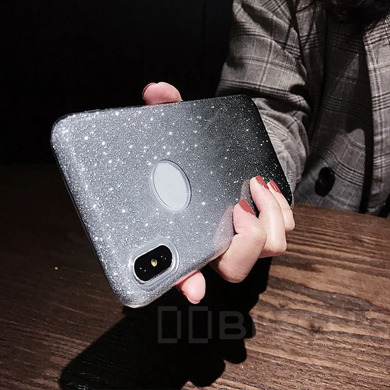 Блестящий градиентный силиконовый чехол для Xiaomi Mi 9 SE 9T 8 Lite Redmi K20 7A 8A Go Note 8T 7 Pro 10