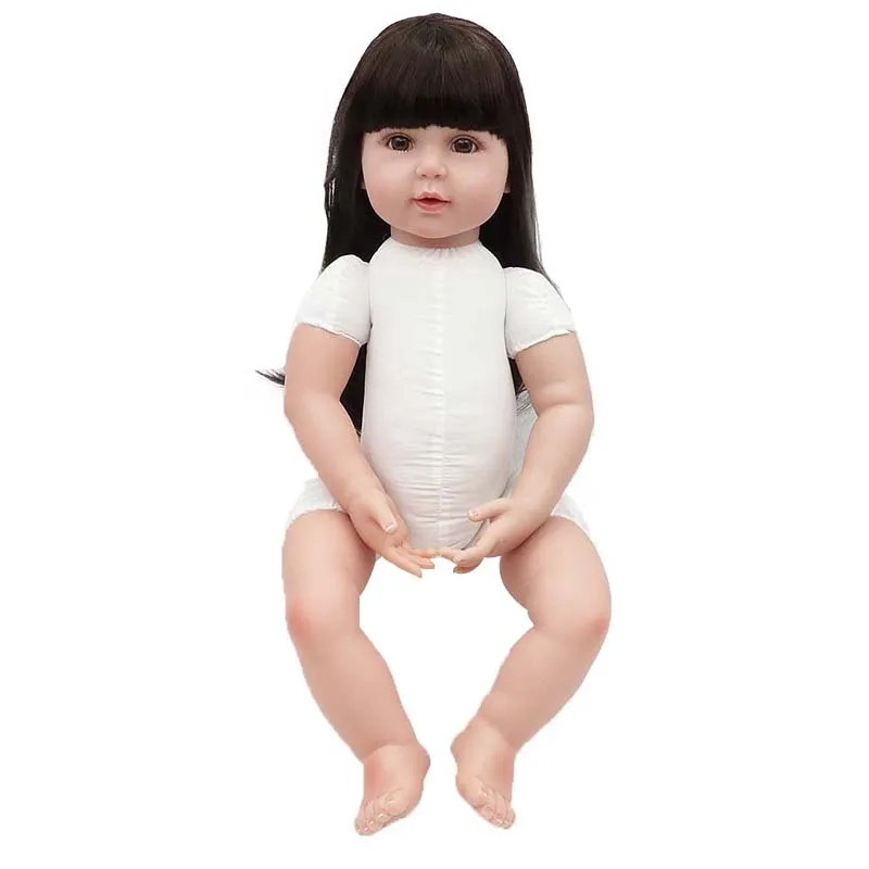 Кукла Reborn Baby 55 см силиконовая ручная работа Реалистичная мягкая виниловая голая