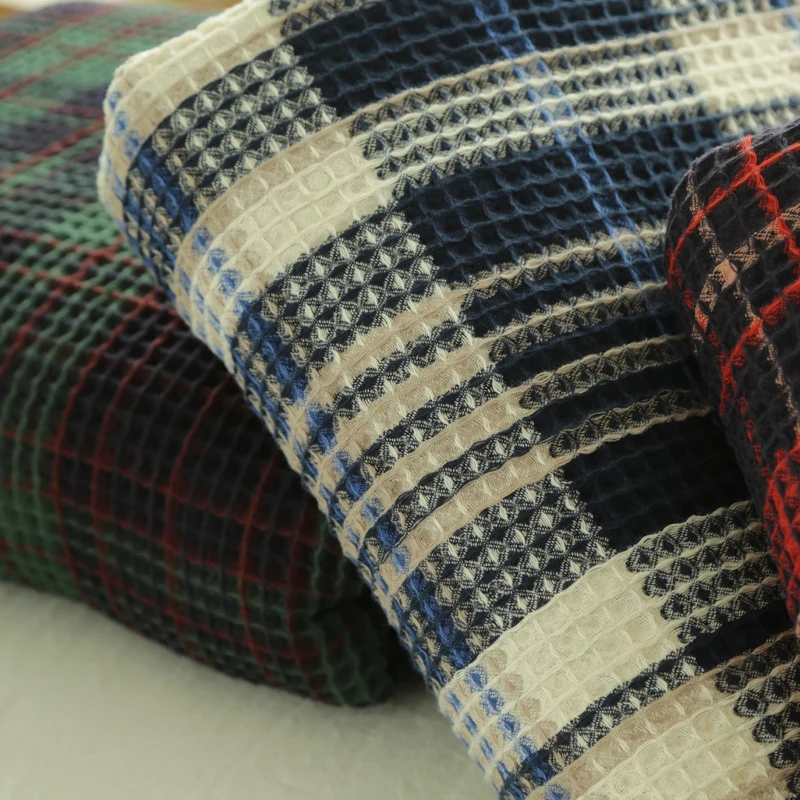 Летний декоративный домашний текстиль с рисунком вафли плед 100% хлопковое покрывало с кисточками детская воздушный диван офисное постельное белье полотенце на.