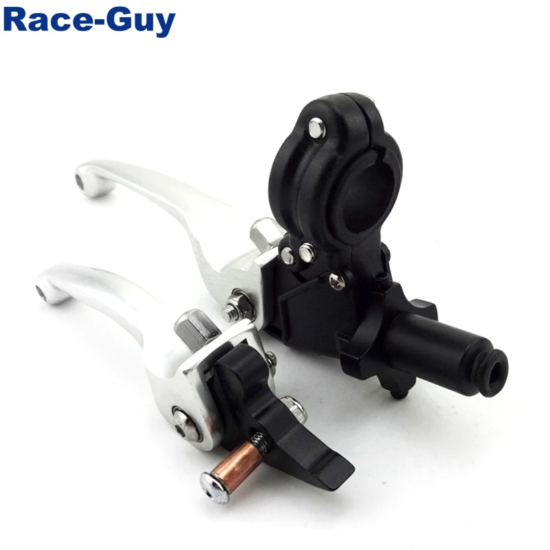 Серебряный складной тормозной рычаг из сплава с ЧПУ для 70cc 90cc 110cc 125cc 140cc