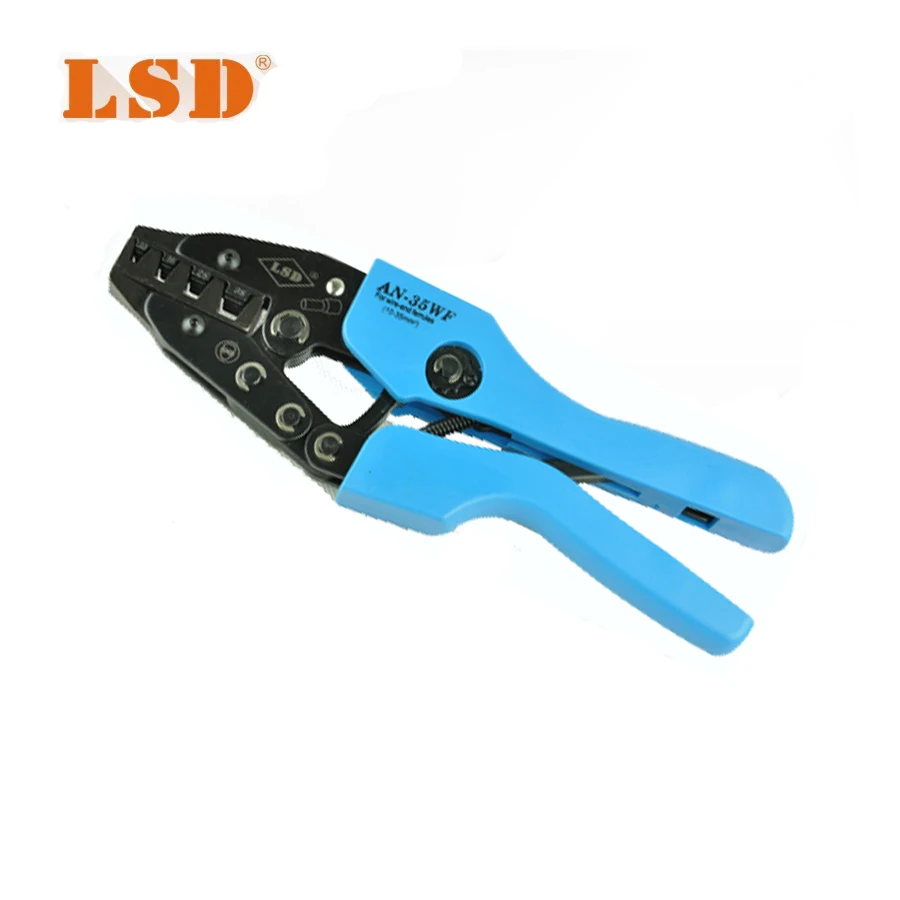 

AN-35WF 10-35mm2 8-2AWG bootlace ferrules crimper with PVC handle pincers