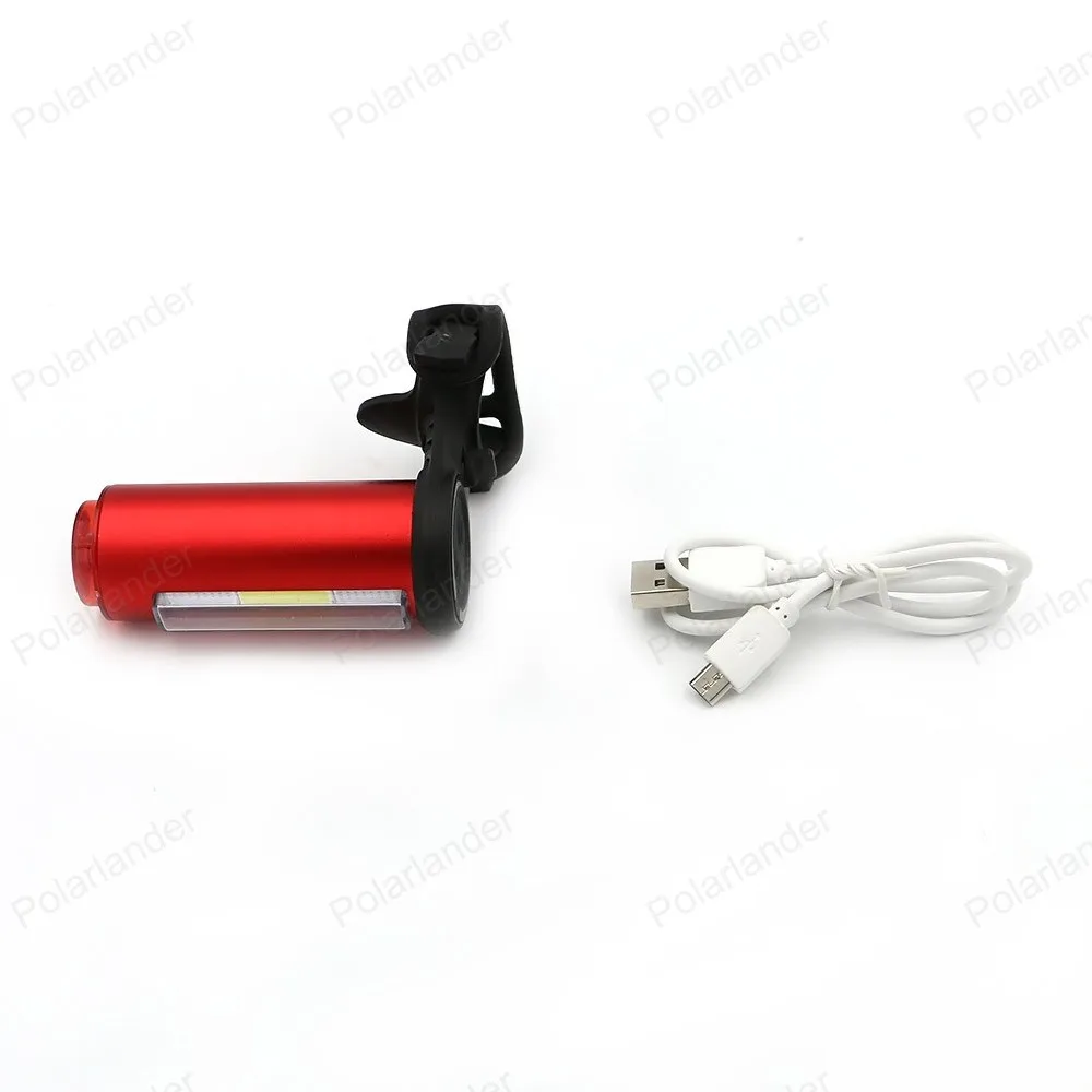Велосипедный Спорт задний фонарь USB Перезаряжаемый собран в батареи свет для