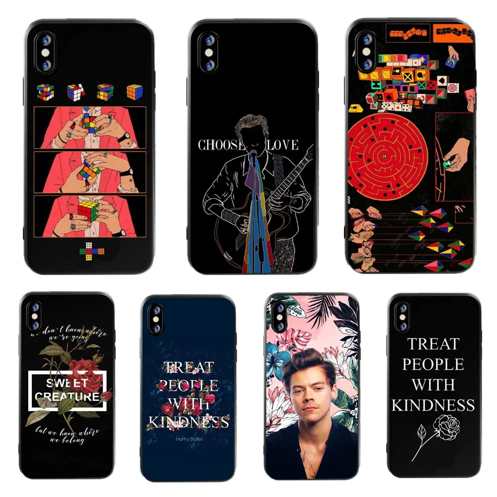 Harry Styles угощает людей добротой черный мягкий Уретановый Термопластик (tpu)