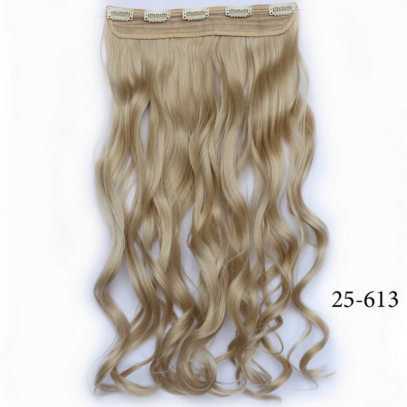Multi Цвета 6 Модели 24 дюймов Жаропрочных Шиньоны Синтетический Клип В Наращивание