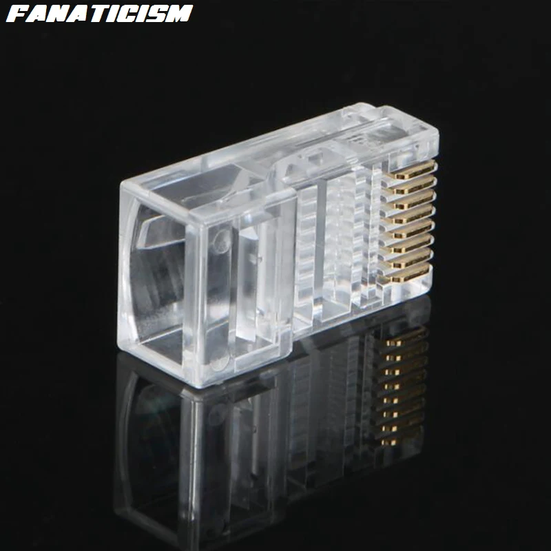 Verkauf 20000 Stücke RJ45 Net Netzwerk Modulare Stecker Cat5 CAT5e Stecker Adapter 8P8C UTP Unshielded 8 Pin 8 Kontakte RJ45 Modulare Stecker