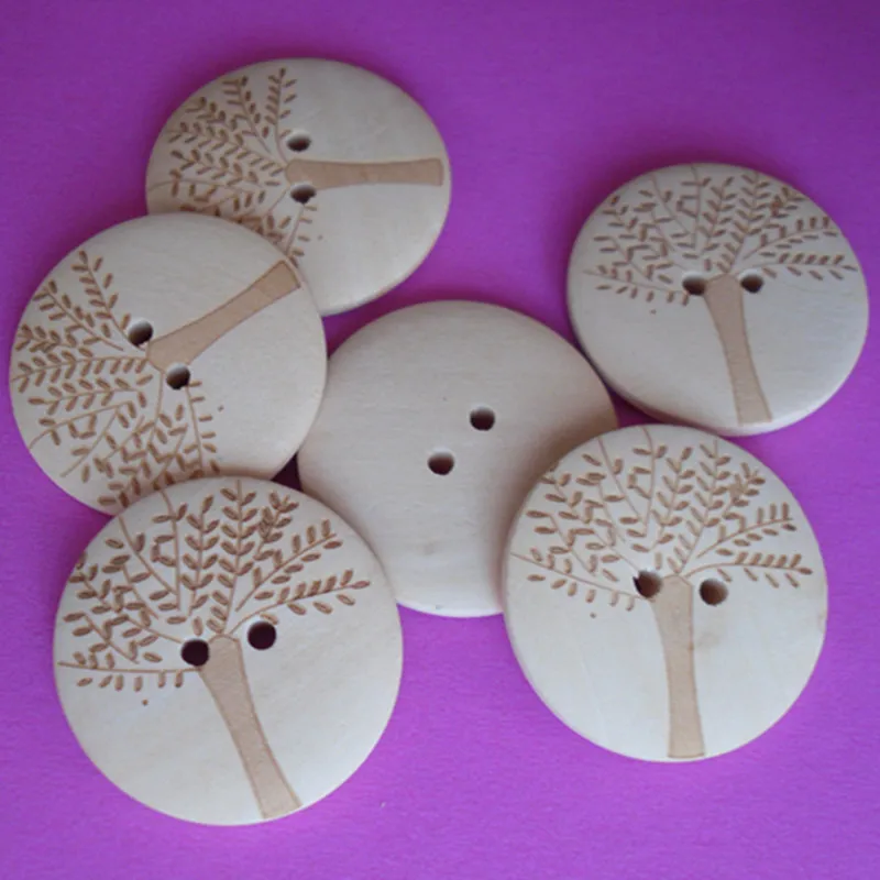 

100 шт./лот деревянные пуговицы с двумя отверстиями, швейные пуговицы, рукоделие, скрапбукинг, аксессуары для одежды, деревянное ремесло MS 004