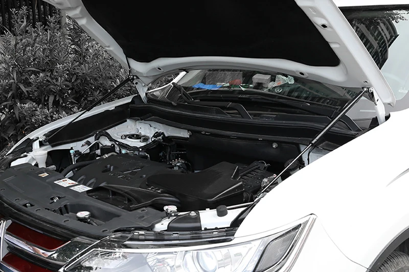 Для Mitsubishi Outlander 2013-2020 Черная передняя крышка капота подъемные опорные стойки