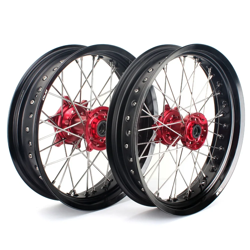 BIKINGBOY 17*3 5 17*4 25 колесные диски ступицы для Honda CR125 CR250 02 13 CRF250R CRF450R 04 05 06 12 11 10 09 08 Supermoto