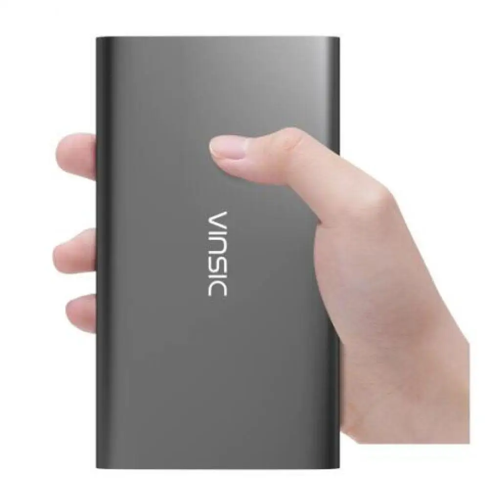 1 Vinsic Alien P11 ультра тонкий 12000 мАч power Bank 5 в 2.4A двойное внешнее зарядное usb-устройство для аккумулятора для i Phone X 8 8 Plus - Цвет: 1