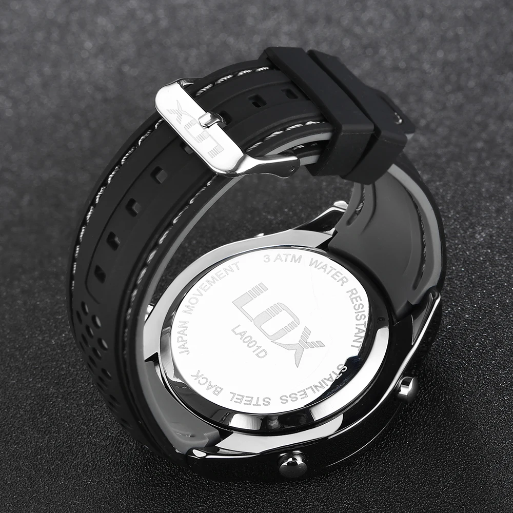 LOX цифровые часы для мужчин модные повседневные Лидирующий бренд Роскошные