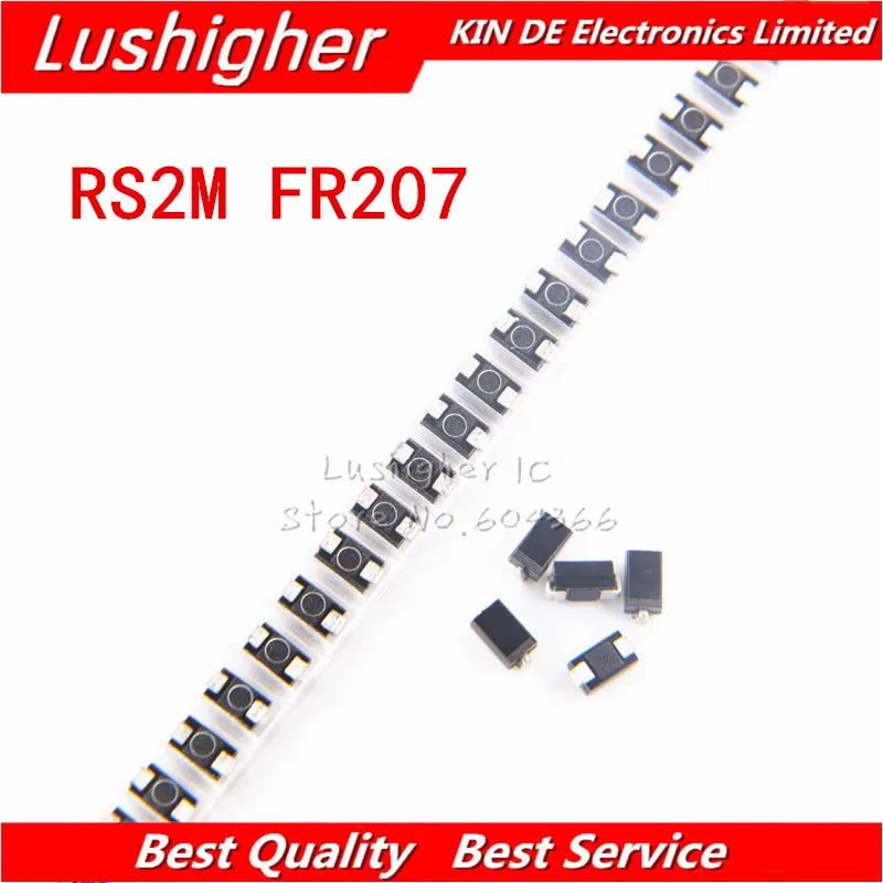 100PCS RS2M DO 214 FR207 фотосессия|Интегральные схемы| |