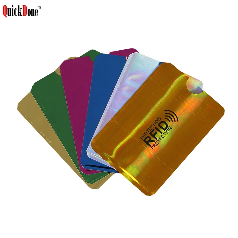 QuickDone Красочные 10 шт./компл. ID карты сумка для хранения Анти сканирования RFID
