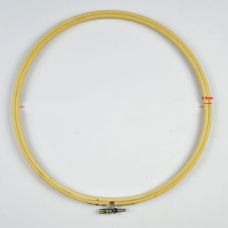 4 Размер/Комплект Натурального Бамбука Круглый Деревянный вышивка Крестом