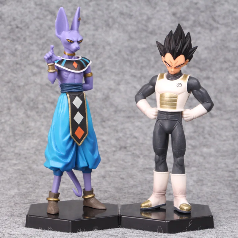 2 шт./лот Dragon Ball Vegeta &amp Beerus ПВХ аниме фигурка игрушка мультфильм Жемчуг дракона
