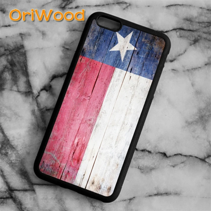 Чехол OriWood в стиле ретро с принтом Техасского флага для iPhone 6 s 7 8 plus X XR XS 11 12 pro max