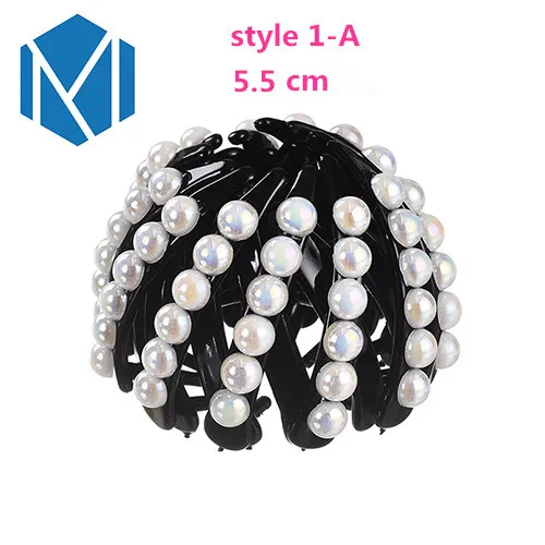 style 1-A M MISM жемчужные стразы, цветные бутоны для волос, заколки для волос, заколки для волос, аксессуары и клипсы для волос для женщин и девушек, ободок - Цвет: style 1-A