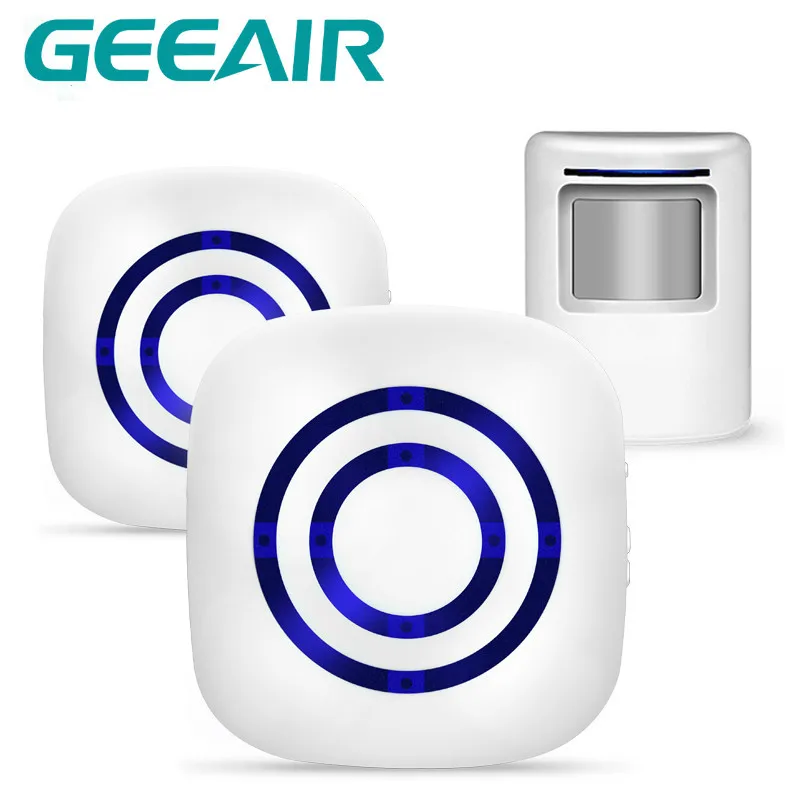 GEEAIR Беспроводной дверной звонок ПИР магазин добро пожаловать движения Сенсор