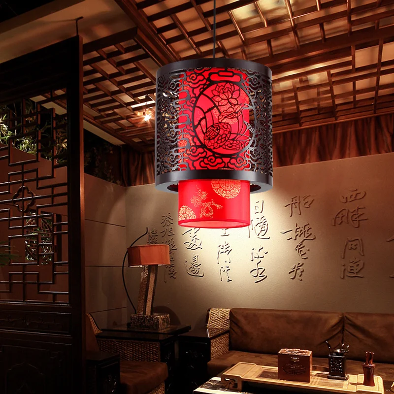 Винтажные деревянные фонари в стиле лофт из овчины с вырезами Китайский