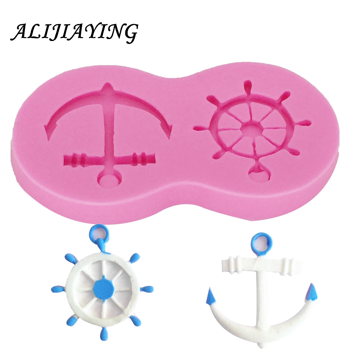 

Силиконовая форма для торта корабль якорь