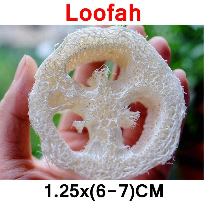 20pcs/lot 6-7CM large size Natural Loofah Luffa sponge DIY customize cleanner soap tools dish,,sponge scrubber,facial