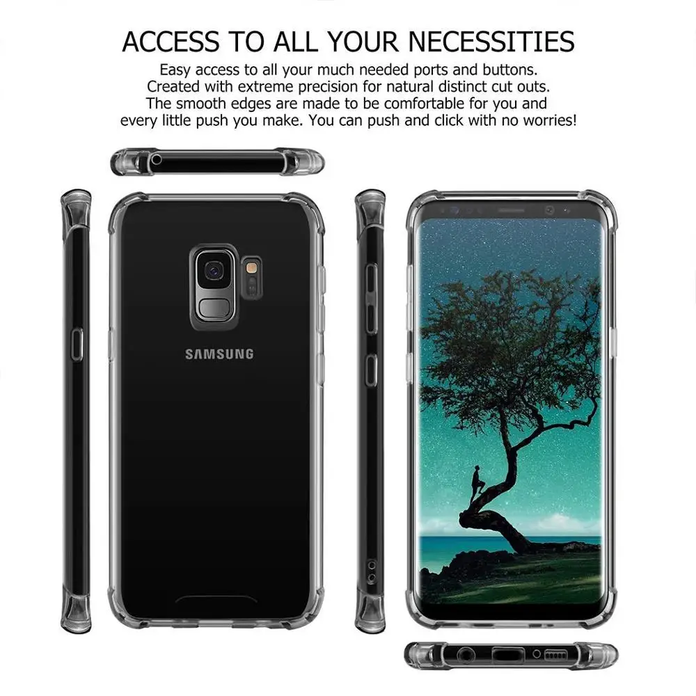 Грязеотталкивающий чехол для телефона samsung Galaxy S9 G9600 Противоскользящий мягкий