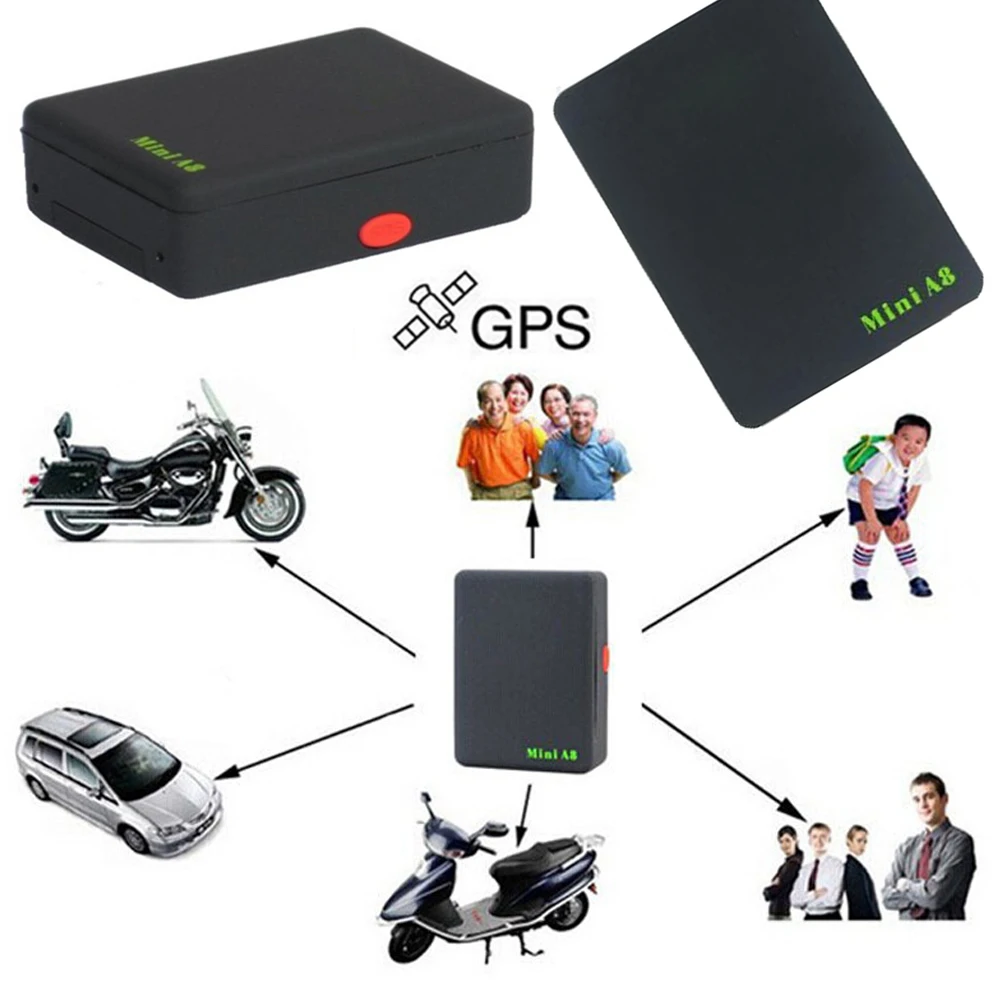 Горячая A8 Мини реальном времени трекер локатор автомобилей Дети Pet GSM/GPRS/gps шпион устройства слежения