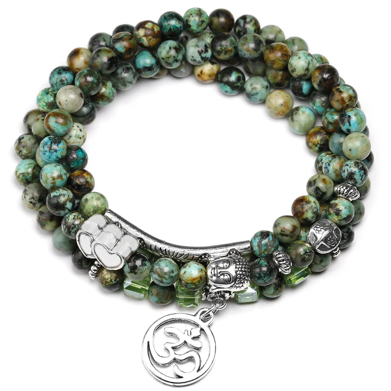 Натуральные африканские бирюзы ручной работы натуральные камни 6 мм фотобусины